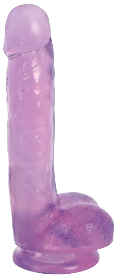 Lollicock 7 Inch Slim Stick With Balls Grape Ice Curve Toys Dildos