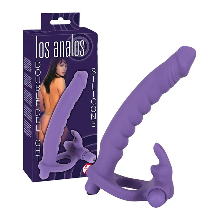 Los Analos Double Delight Vibrating Dildo And Cockring You2Toys Dildos