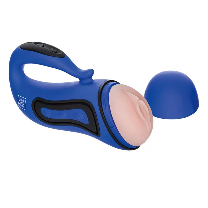Male Sex Toys Apollo Alpha Stroker 2 Rechargeable Blue Masturbator California Exotic Male Sex Toys Apollo Alpha Stroker 2 Rechargeable Blue Masturbator California Exotic