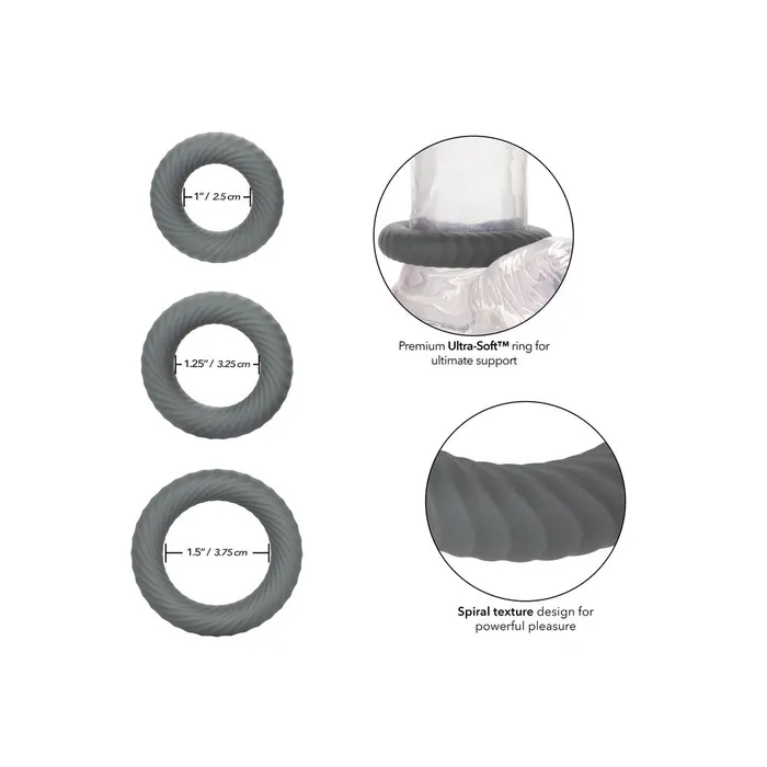 Male Sex Toys Link Up Ultra Soft Ultimate Cock Ring Set California Exotic