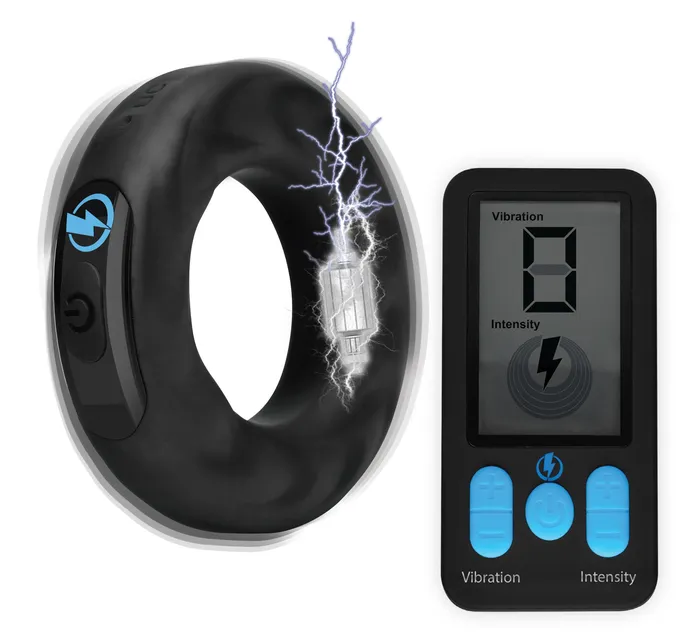 Male Sex Toys XR Brands Zeus Electrosex EStim Pro Silicone Cock Ring With Remote Black Male Sex Toys XR Brands Zeus Electrosex EStim Pro Silicone Cock Ring With Remote Black