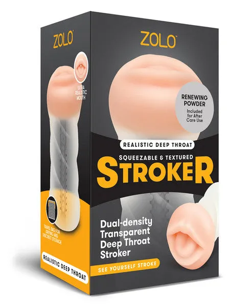 Male Sex Toys Zolo Zolo Male Masturbator Clear Deep Throat