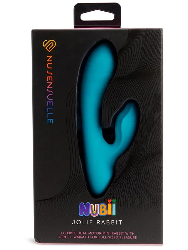 Novel Creations Nu Sensuelle Jolie Mini Nubii Rabbit With Heat Blue Vibrators Novel Creations Nu Sensuelle Jolie Mini Nubii Rabbit With Heat Blue Vibrators