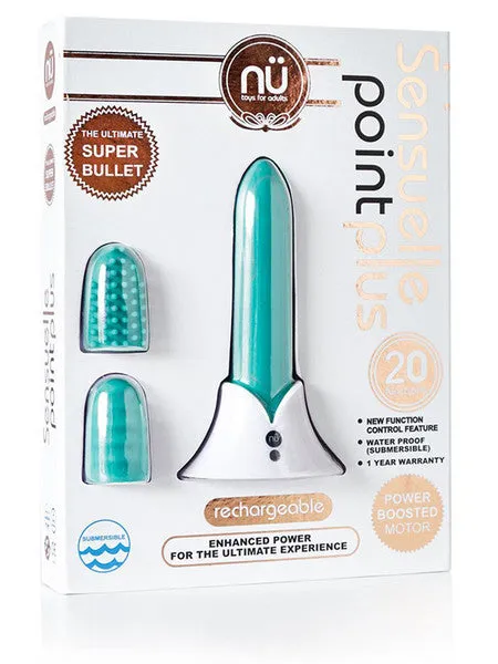 Novel Creations Vibrators NU Sensuelle Point Plus 20 Function Bullet T Blue Novel Creations Vibrators NU Sensuelle Point Plus 20 Function Bullet T Blue