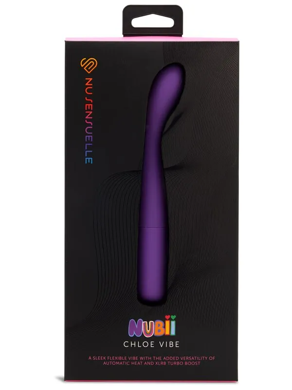 Nu Sensuelle Chloe Nubii Slim GSpot with Turbo and Heat Purple Novel Creations Vibrators Nu Sensuelle Chloe Nubii Slim GSpot with Turbo and Heat Purple Novel Creations Vibrators