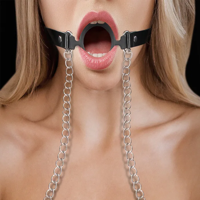 Ouch O Ring Gag With Nipple Clamps Shots Toys Couples Ouch O Ring Gag With Nipple Clamps Shots Toys Couples