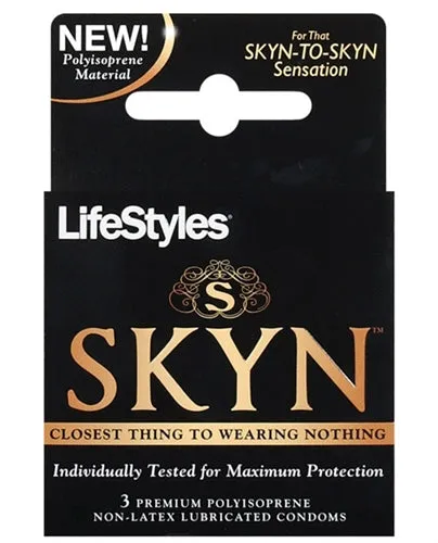 Paradise Marketing Male Sex Toys Skyn Original NonLatex Lubricated Condoms 3 Pack Paradise Marketing Male Sex Toys Skyn Original NonLatex Lubricated Condoms 3 Pack