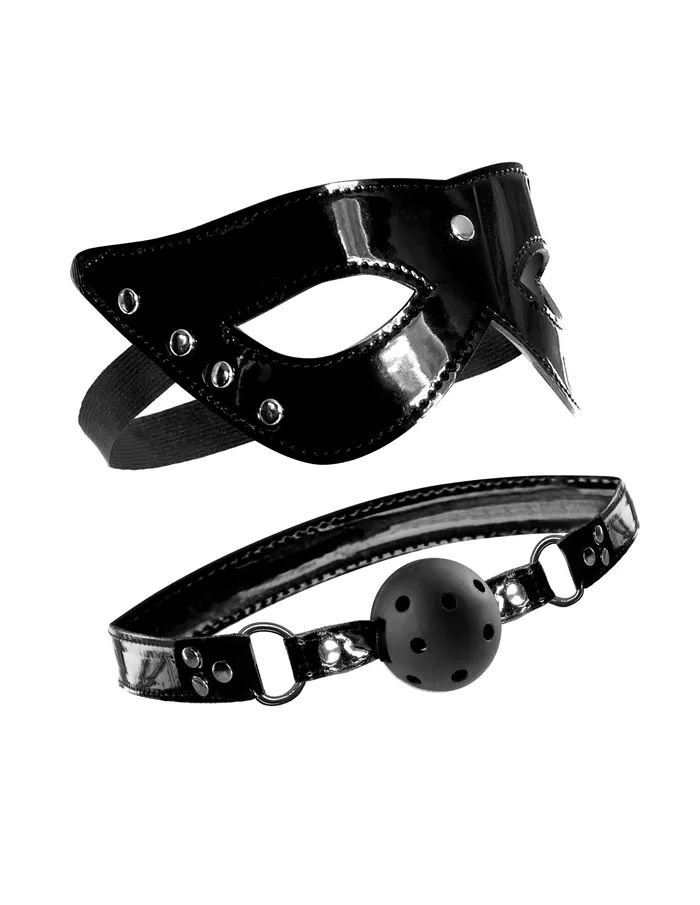 Pipedream Couples Fetish Fantasy Limited Edition Masquerade Mask and Ball Gag