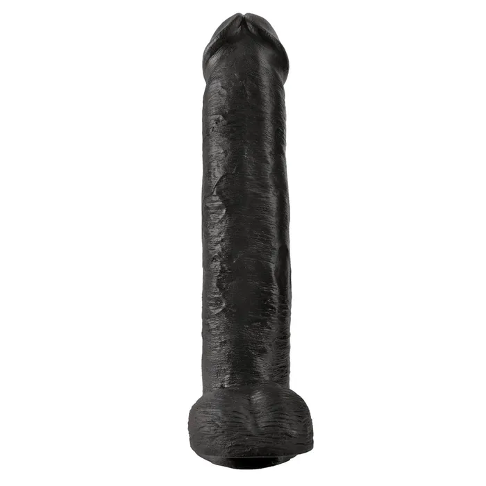 PipeDream Dildos King Cock 15 Inch Cock with Balls Black