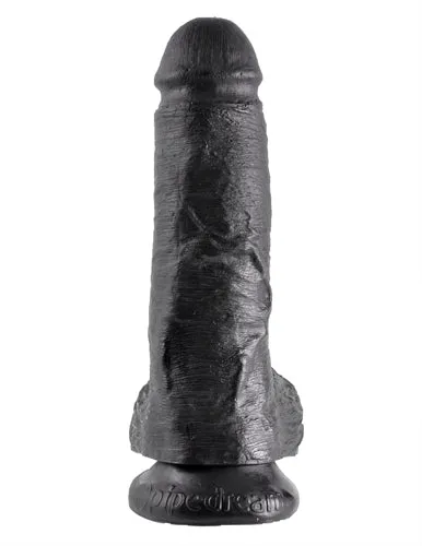 Pipedream Dildos King Cock 8Inch Cock With Balls Black