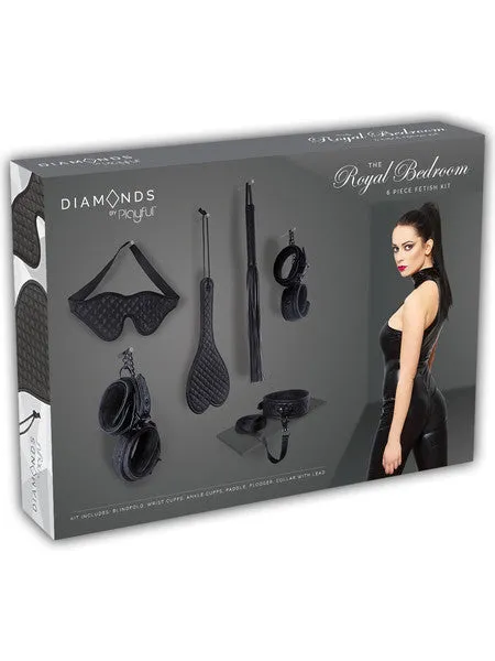 Playful Couples Playful Diamonds The Royal Bedroom 6 Piece Fetish Kit