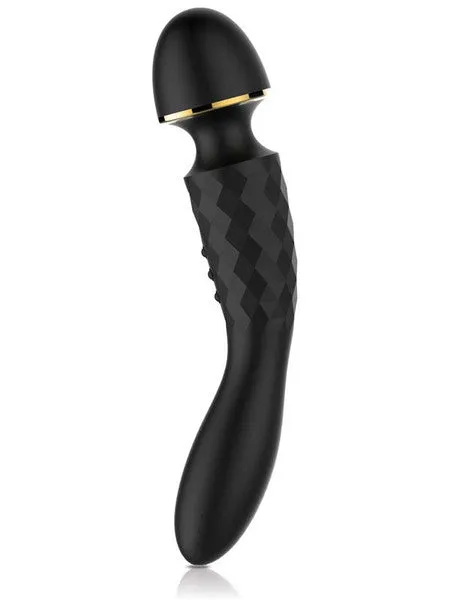 Playful Vibrators Diamonds The Emperor Wand Massager Black