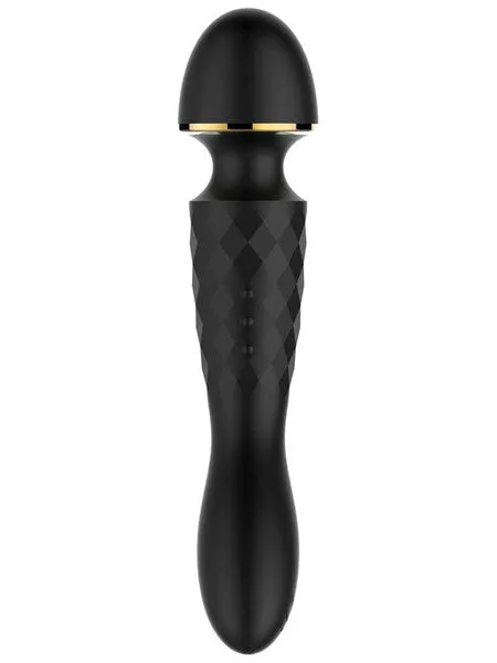 Playful Vibrators Diamonds The Emperor Wand Massager Black