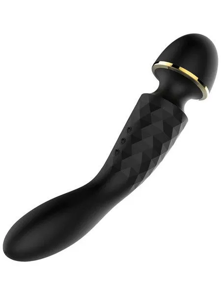 Playful Vibrators Diamonds The Emperor Wand Massager Black