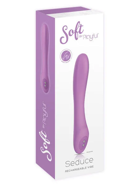Playful Vibrators Soft by Playful Seduce Rechargeable Vibrator Purple