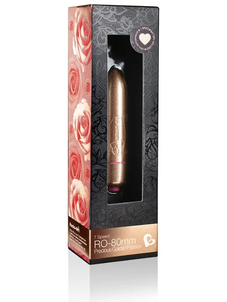 Rocks Off Precious Golden Passion 7 Speed 80mm Rocks Off Vibrators Rocks Off Precious Golden Passion 7 Speed 80mm Rocks Off Vibrators