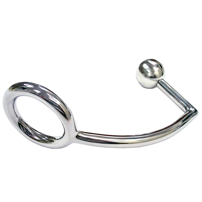 Rouge Stainless Steel Cock Ring With Anal Probe Rouge Garments Male Sex Toys Rouge Stainless Steel Cock Ring With Anal Probe Rouge Garments Male Sex Toys