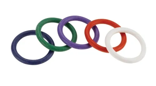 Rubber CRing Set 125 Inches Rainbow Spartacus Dildos