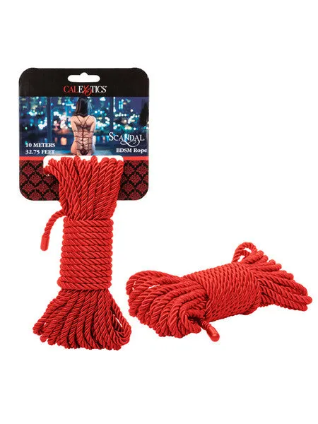 Scandal BDSM Rope 10m Red CalExotics Vibrators