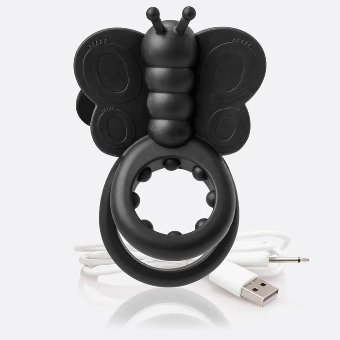 Screaming O Vibrators Charged Monarch Wearable Butterfly Vibe Black