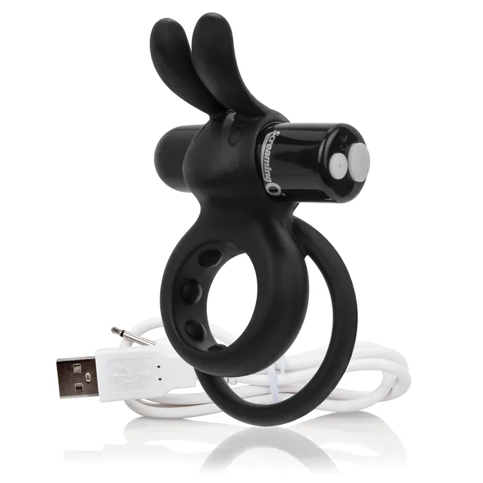 Screaming O Vibrators Charged Ohare Rechargeable Rabbit Vibe Black