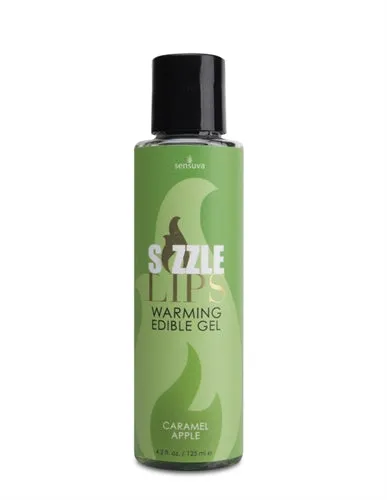 Sensuva Sizzle Lips Warming Edible Gel Caramel Apple 42 Oz Enhancers