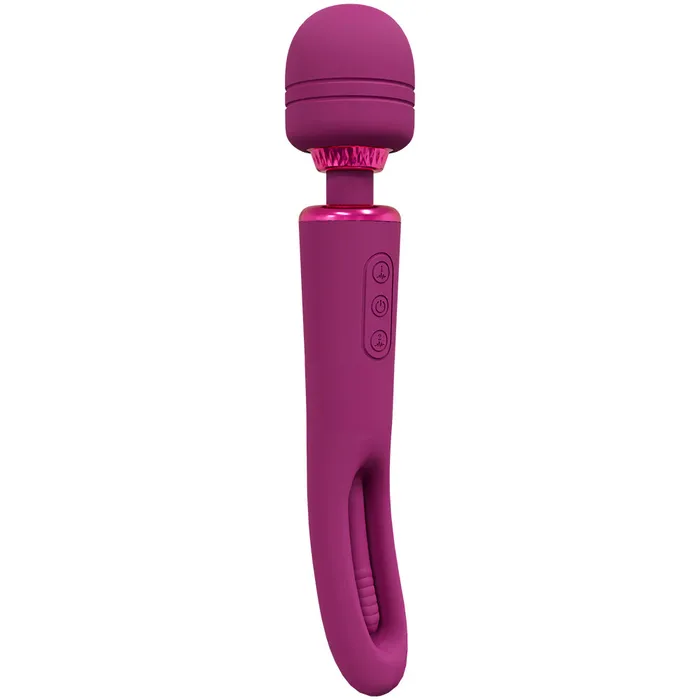 Shots Kiku Double Wand With GSpot Flapping Pink Vibrators