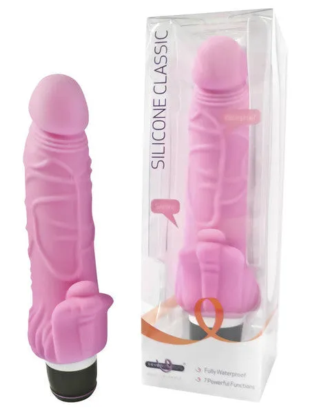 Silicone Classic Clit Stimulator 035 Seven Function Pink Seven Creations Vibrators Silicone Classic Clit Stimulator 035 Seven Function Pink Seven Creations Vibrators