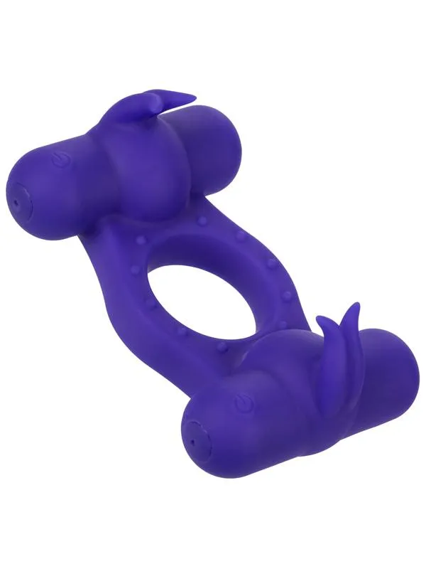 Silicone Rechargeable Triple Orgasm Enhancer CalExotics Female Sex Toys Silicone Rechargeable Triple Orgasm Enhancer CalExotics Female Sex Toys