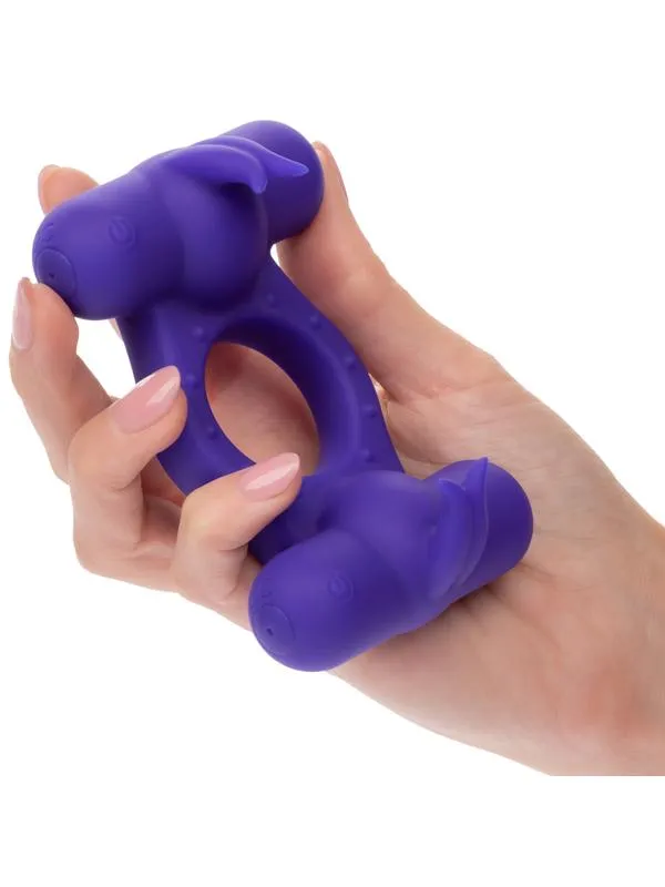 Silicone Rechargeable Triple Orgasm Enhancer CalExotics Female Sex Toys Silicone Rechargeable Triple Orgasm Enhancer CalExotics Female Sex Toys