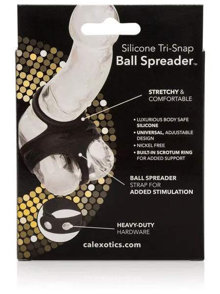 Silicone TriSnap Ball Spreader CalExotics Male Sex Toys
