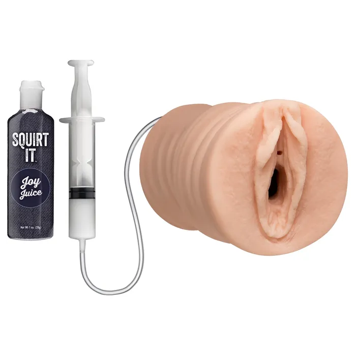 Squirt It Squirting Pussy Stroker With Joy Juice Vanilla Doc Johnson Male Sex Toys Squirt It Squirting Pussy Stroker With Joy Juice Vanilla Doc Johnson Male Sex Toys