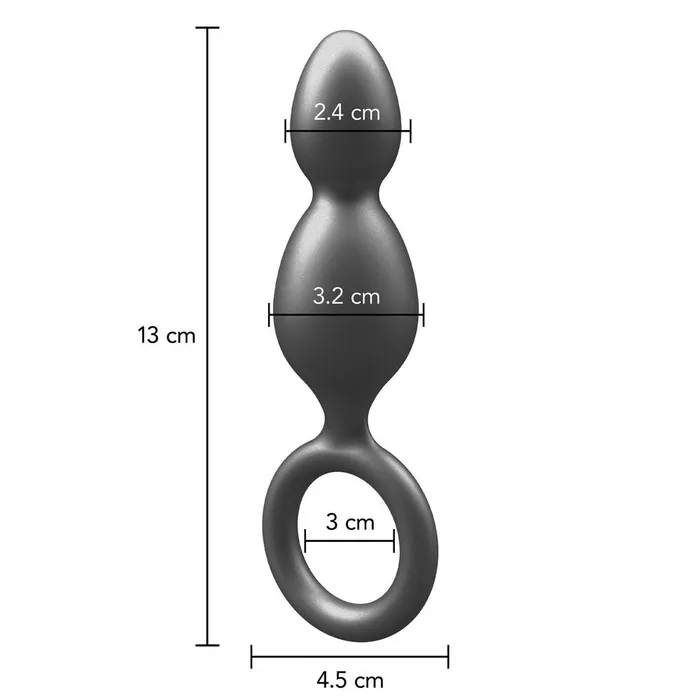 Toy Joy Sex Toys Anal ToyJoy Buttocks The Plugger 2 Balls Metallic Silicone Plug Toy Joy Sex Toys Anal ToyJoy Buttocks The Plugger 2 Balls Metallic Silicone Plug