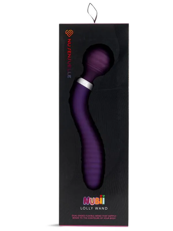 Vibrators Novel Creations NU Sensuelle Nubii Lolly 10 Speed Flexible Wand Purple Vibrators Novel Creations NU Sensuelle Nubii Lolly 10 Speed Flexible Wand Purple