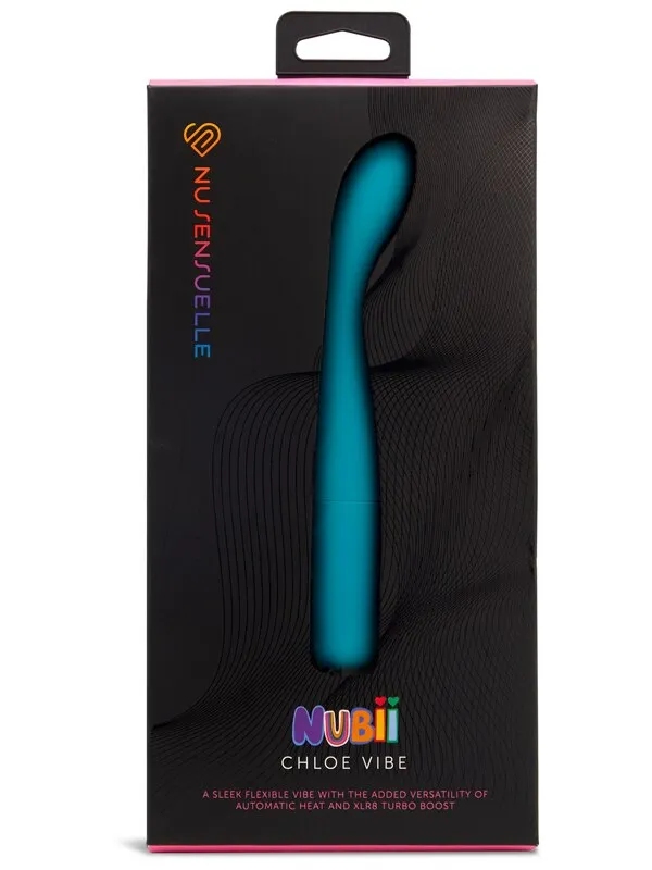 Vibrators Nu Sensuelle Chloe Nubii Slim GSpot with Turbo and Heat Blue Novel Creations Vibrators Nu Sensuelle Chloe Nubii Slim GSpot with Turbo and Heat Blue Novel Creations