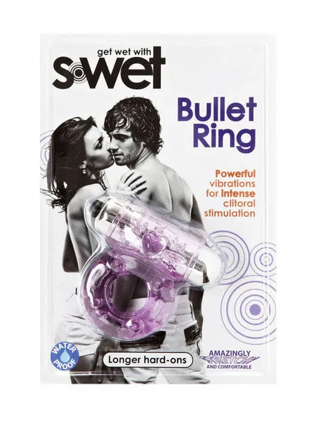 Vibrators NU Sensuelle SWet Bullet Ring Purple Novel Creations Vibrators NU Sensuelle SWet Bullet Ring Purple Novel Creations