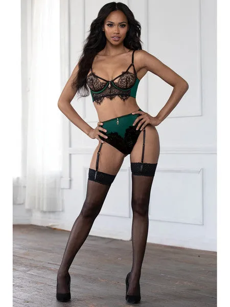 Vibrators Seven Til Midnight Bra Sets STM11155GreenL H