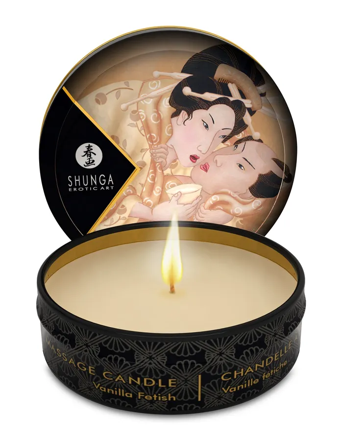 Vibrators Shunga Mini Massage Candle Desire Vanilla Fetish 1 Fl Oz