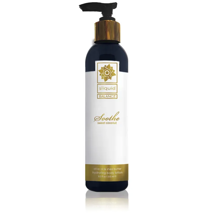 Vibrators Sliquid Balance Soothe Body Lotion Sweet Coconut 85 Fl Oz 255 ml
