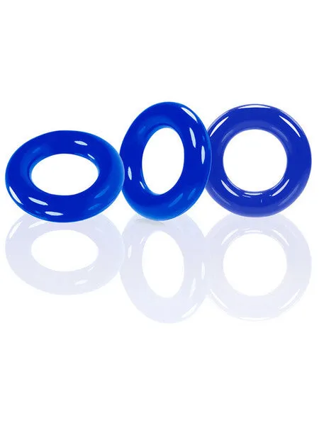 WILLY RINGS 3pack cockrings police blue Oxballs Vibrators