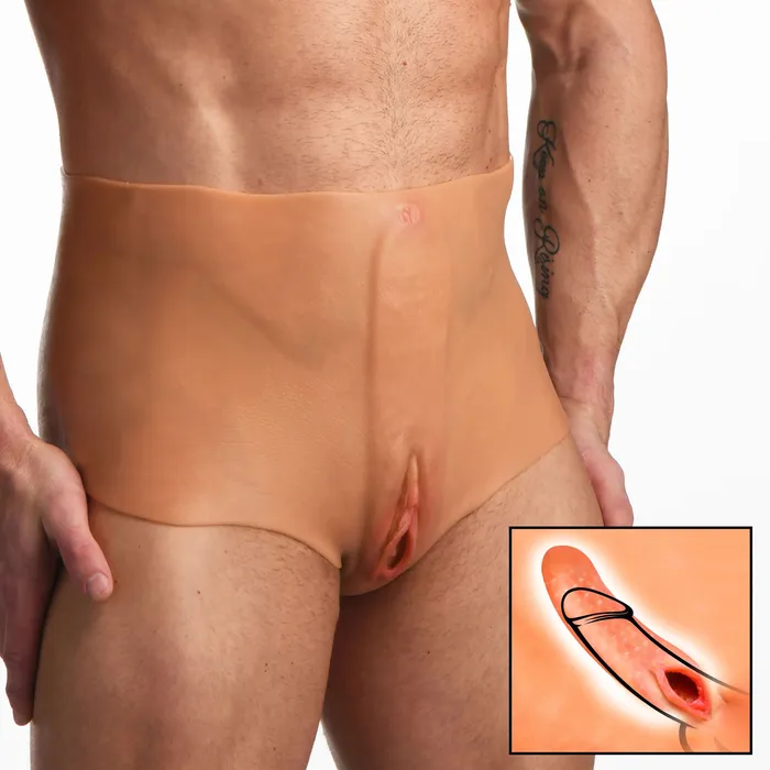 XR Brands Master Series Male Sex Toys Pussy Panties Silicone Vagina Plus Ass Panties Small XR Brands Master Series Male Sex Toys Pussy Panties Silicone Vagina Plus Ass Panties Small