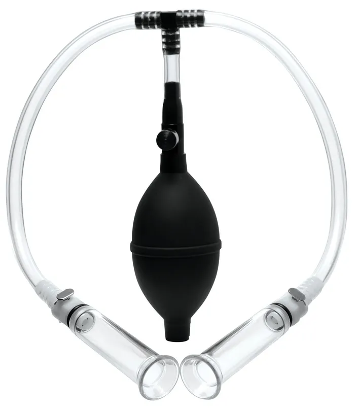 XR Brands Size Matters Female Sex Toys Nipple Pumping System With Detachable Cylinders XR Brands Size Matters Female Sex Toys Nipple Pumping System With Detachable Cylinders