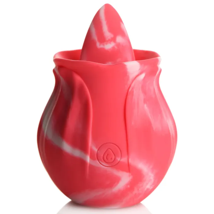 10X Pink Twirl Silicone Licking Rose Curve Toys Vibrators