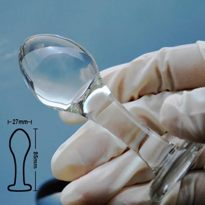 3 PIECE TRANSPARENT PYREX GLASS PLUG SET pluglust Anal