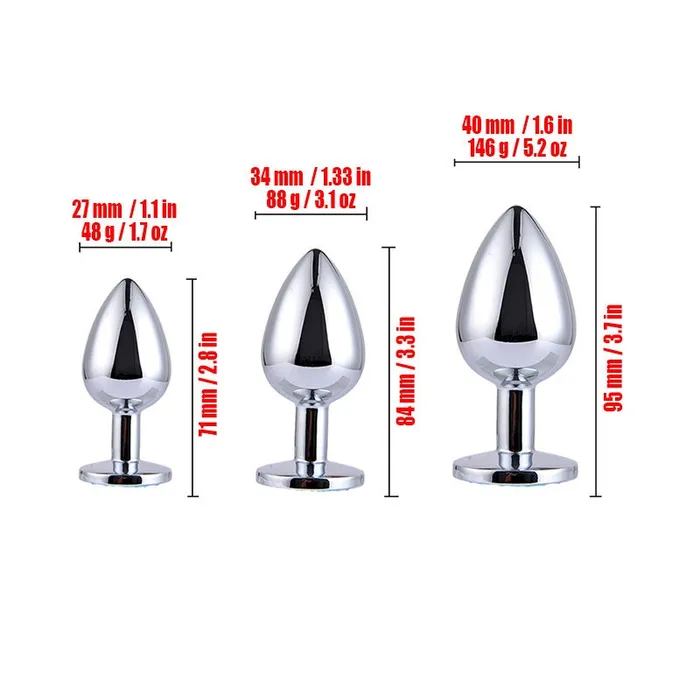 Anal Plug Emporium Amethyst Heart Crystal Butt Plug