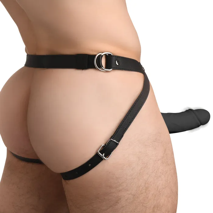 Anal XR Brands 2 Inch Erection 28X Realistic Vibrating Silicone Penis Sheath with Remote Black