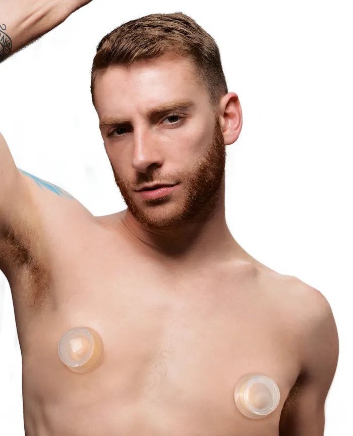 Anal XR Brands Clear Plungers Silicone Nipple Suckers Small