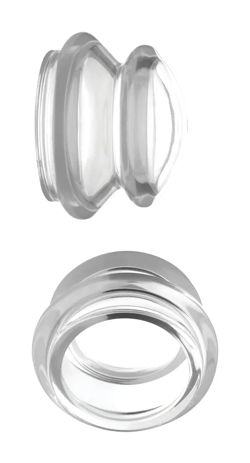 Anal XR Brands Clear Plungers Silicone Nipple Suckers Small