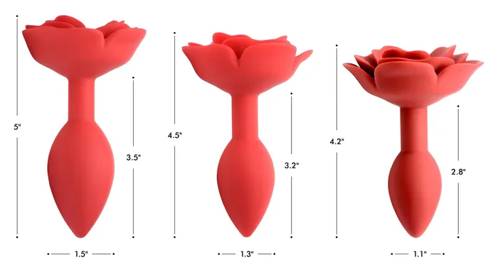 Booty Bloom Silicone Rose Anal Plug Large XR Brands Male Sex Toys