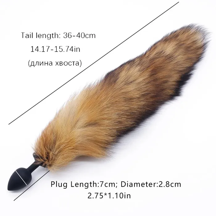 BROWN CAT TAIL TPE PLUG pluglust Anal